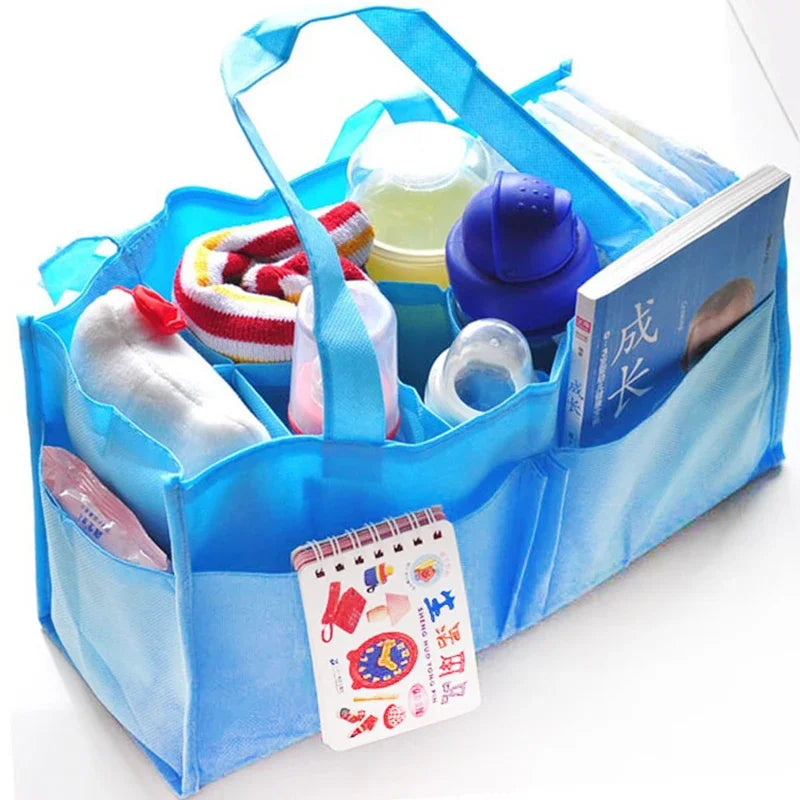 Portable Mummy Bag Bottle Storage Multi-Function Separate Bag Nappy Maternity Handbag Large Capacity Baby Tote Diaper Organizer - ZOOMNSTORE