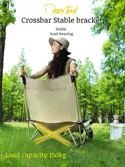 Adjustable Portable Office Stool - Folding Camping Fishing Leisure Chair - ZOOMNSTORE