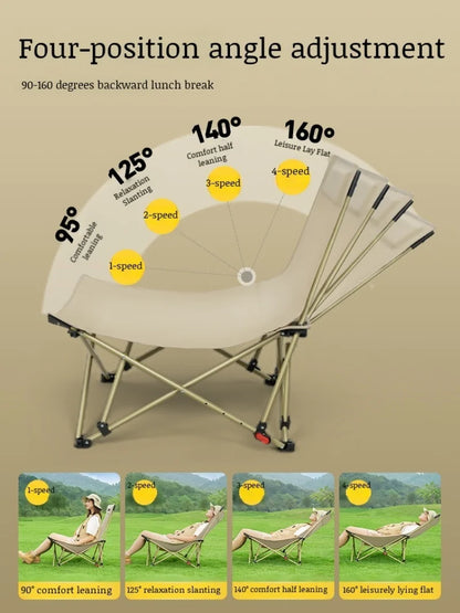 Adjustable Portable Office Stool - Folding Camping Fishing Leisure Chair - ZOOMNSTORE