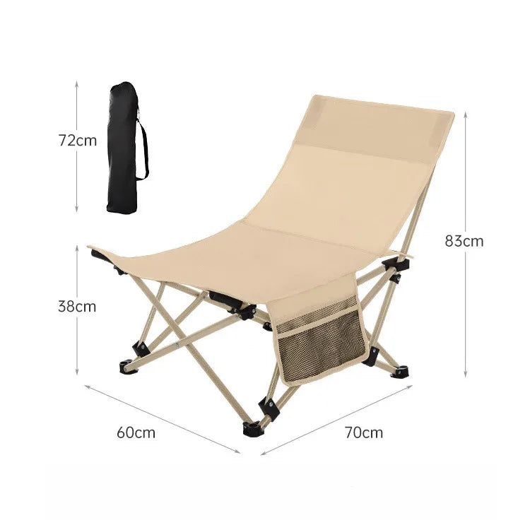 Adjustable Portable Office Stool - Folding Camping Fishing Leisure Chair - ZOOMNSTORE
