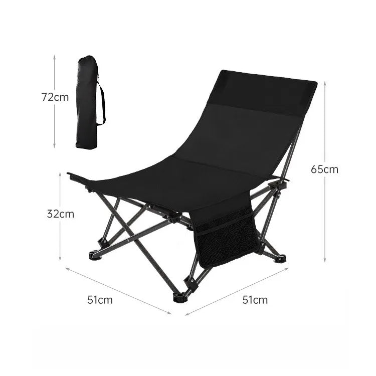 Adjustable Portable Office Stool - Folding Camping Fishing Leisure Chair - ZOOMNSTORE