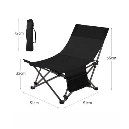 Adjustable Portable Office Stool - Folding Camping Fishing Leisure Chair - ZOOMNSTORE