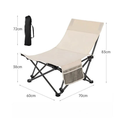 Adjustable Portable Office Stool - Folding Camping Fishing Leisure Chair - ZOOMNSTORE
