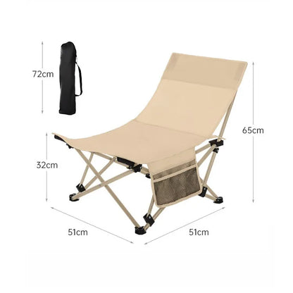 Adjustable Portable Office Stool - Folding Camping Fishing Leisure Chair - ZOOMNSTORE