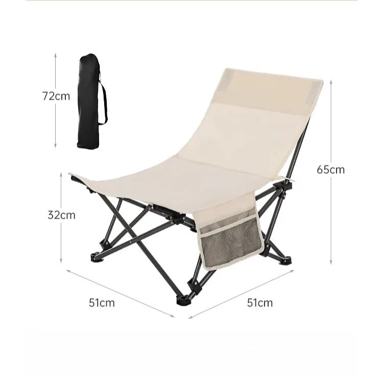 Adjustable Portable Office Stool - Folding Camping Fishing Leisure Chair - ZOOMNSTORE