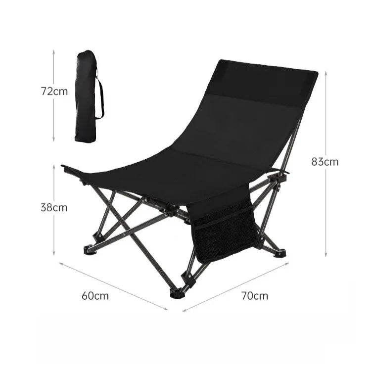 Adjustable Portable Office Stool - Folding Camping Fishing Leisure Chair - ZOOMNSTORE