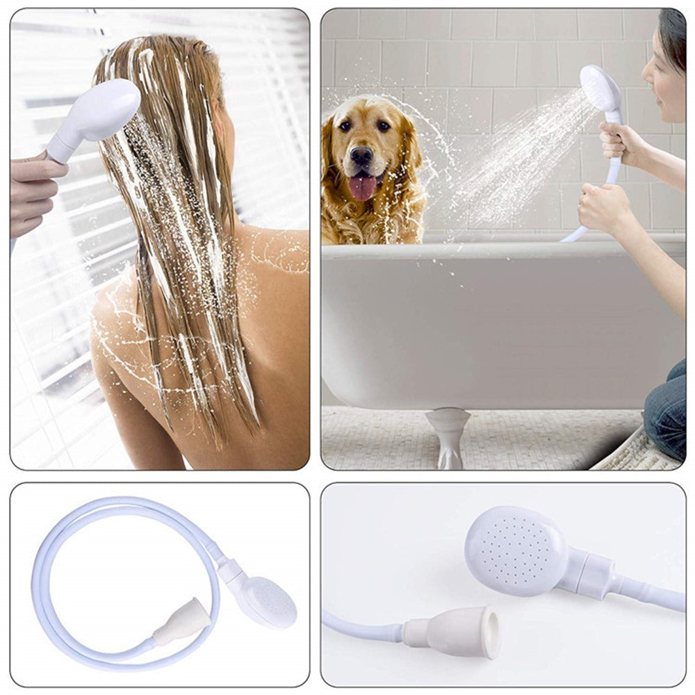 Portable Pet Shower - Handheld Dog Shower with Flexible Hose & Removable Faucet Head - ZOOMNSTORE
