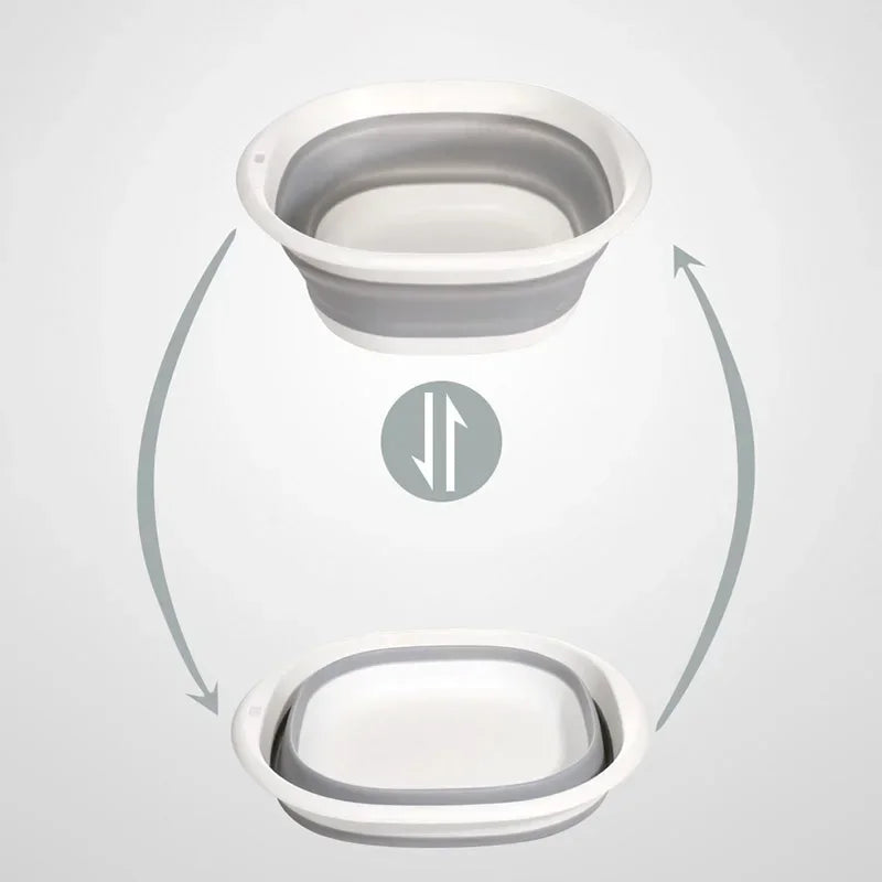 Portable Plastic Folding Wash Basin - Travel Laundry Tub for Home  Baby Bath - ZOOMNSTORE