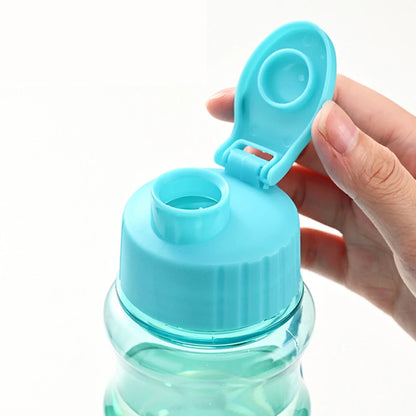 Portable Plastic Water Bottle - 550ml Transparent Water Cup With Rope, Fitness Outdoor - ZOOMNSTORE