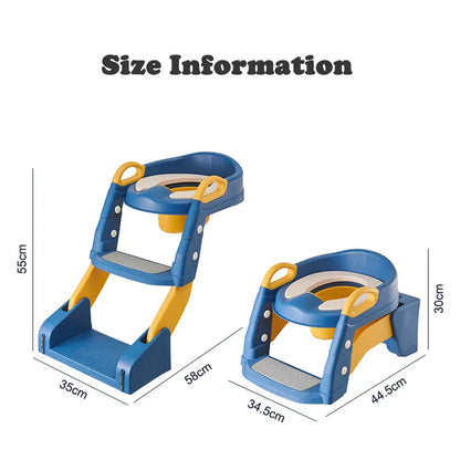Portable Potty Seat - Foldable Toilet Training Stool | Easy Clean Baby Potty Chair - ZOOMNSTORE