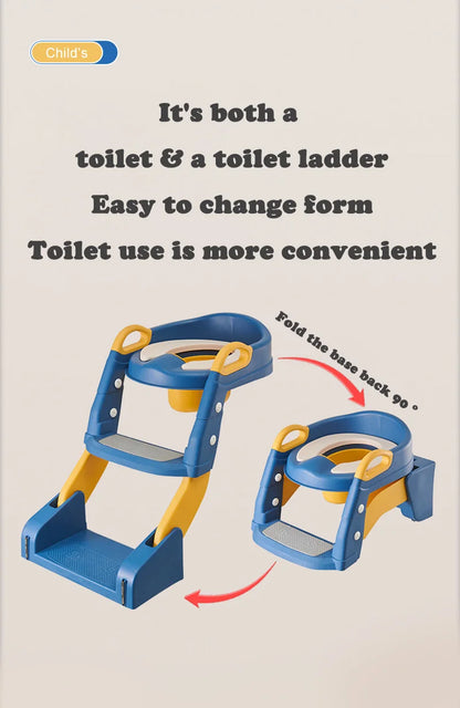 Portable Potty Seat - Foldable Toilet Training Stool | Easy Clean Baby Potty Chair - ZOOMNSTORE