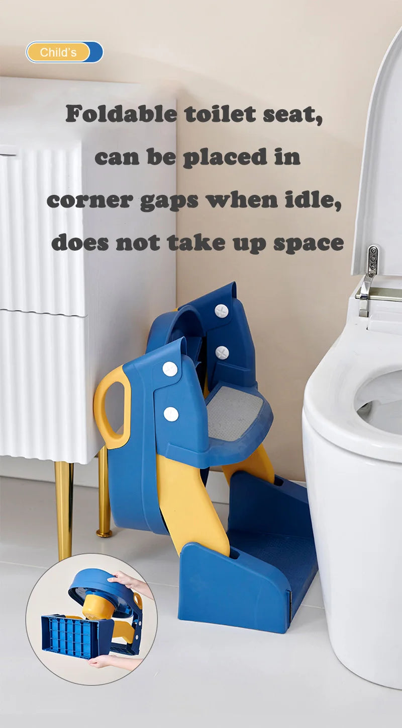 Portable Potty Seat - Foldable Toilet Training Stool | Easy Clean Baby Potty Chair - ZOOMNSTORE