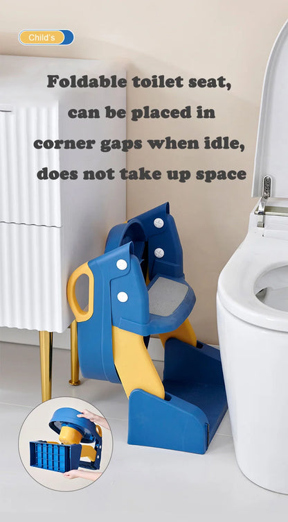 Portable Potty Seat - Foldable Toilet Training Stool | Easy Clean Baby Potty Chair - ZOOMNSTORE