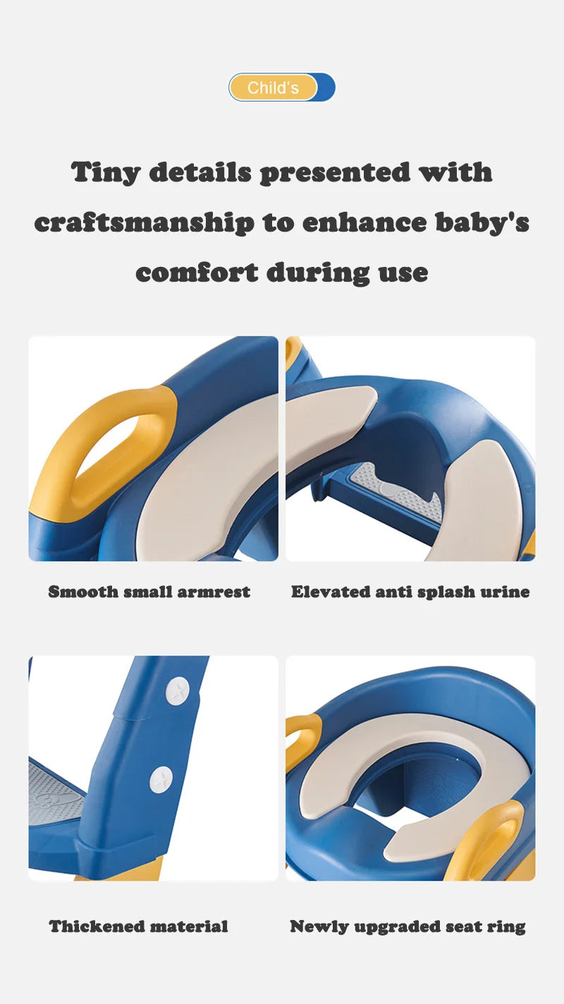 Portable Potty Seat - Foldable Toilet Training Stool | Easy Clean Baby Potty Chair - ZOOMNSTORE