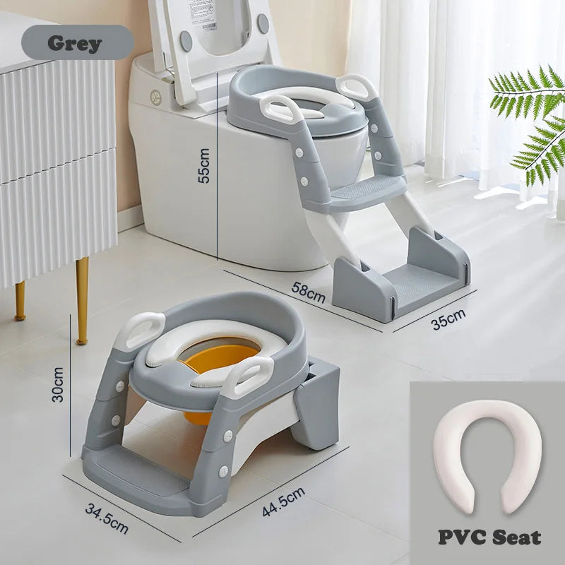 Portable Potty Seat - Foldable Toilet Training Stool | Easy Clean Baby Potty Chair - ZOOMNSTORE