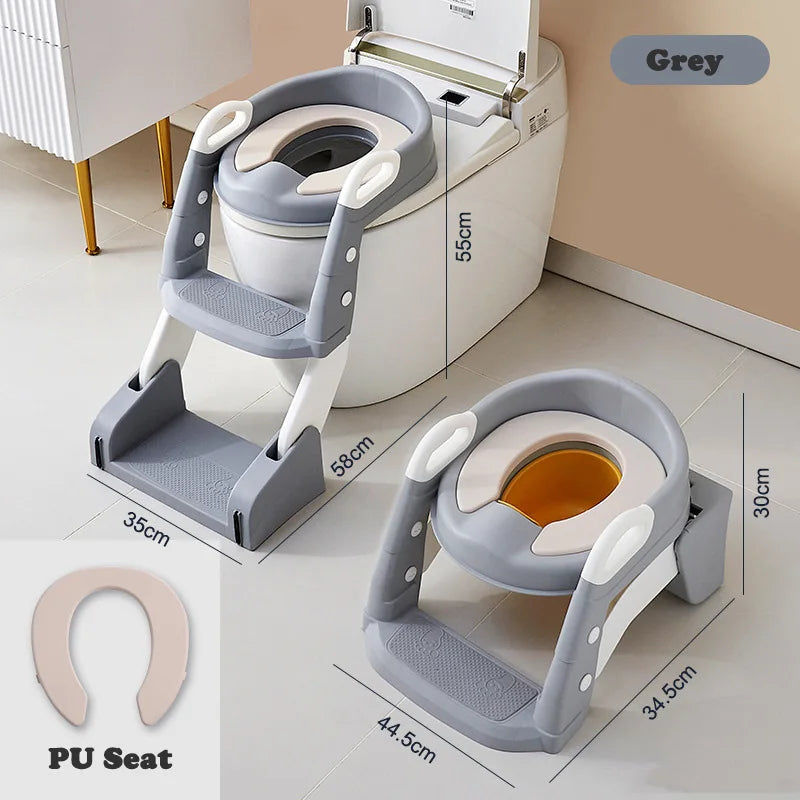 Portable Potty Seat - Foldable Toilet Training Stool | Easy Clean Baby Potty Chair - ZOOMNSTORE