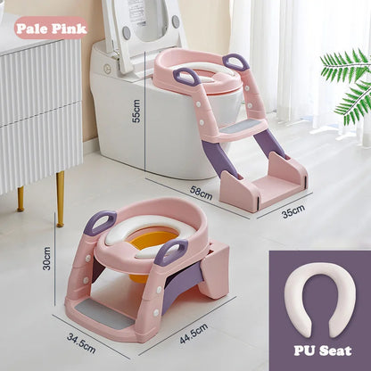 Portable Potty Seat - Foldable Toilet Training Stool | Easy Clean Baby Potty Chair - ZOOMNSTORE