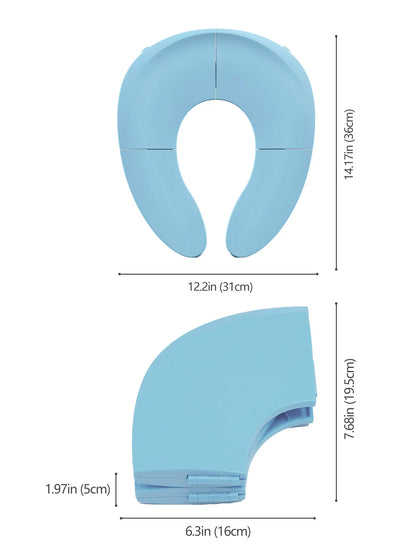 Portable Potty Seat – Folding Baby Toilet Trainer With Non-Slip Suction Cups - ZOOMNSTORE