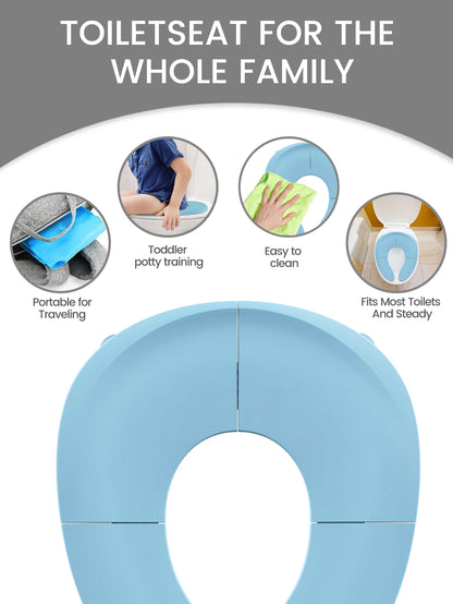 Portable Potty Seat – Folding Baby Toilet Trainer With Non-Slip Suction Cups - ZOOMNSTORE