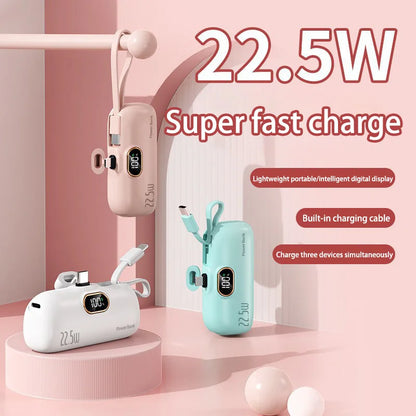 Mini Convenient Mobile Power Bank 30000mah Portable Fast Charging  suitable for iPhone 16 15 14 Samsung Xiaomi External Battery - ZOOMNSTORE