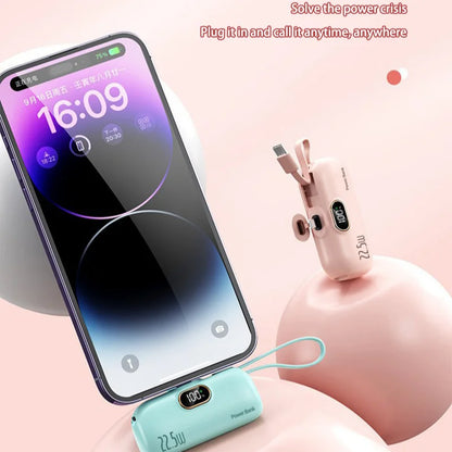 Mini Convenient Mobile Power Bank 30000mah Portable Fast Charging  suitable for iPhone 16 15 14 Samsung Xiaomi External Battery - ZOOMNSTORE