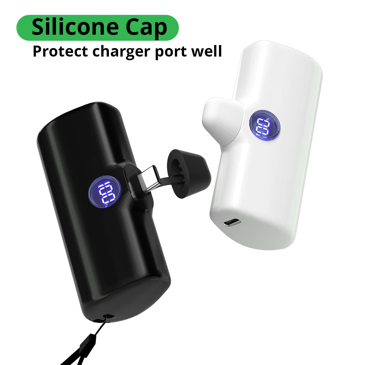 Liboer Fast Charging Portable Power Bank LED Display Mobile External Battery for iPhone Samsung Xiaomi OPPO Compact Powerbank - ZOOMNSTORE