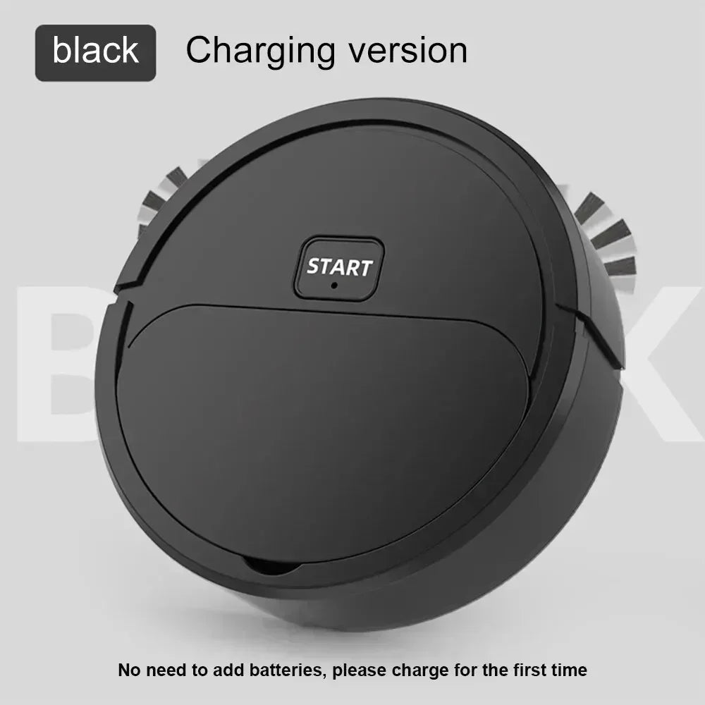 Portable Robotic Vacuum - 3-in-1 Mini Floor Cleaner | USB Rechargeable Wet Dry Mop Robot - ZOOMNSTORE