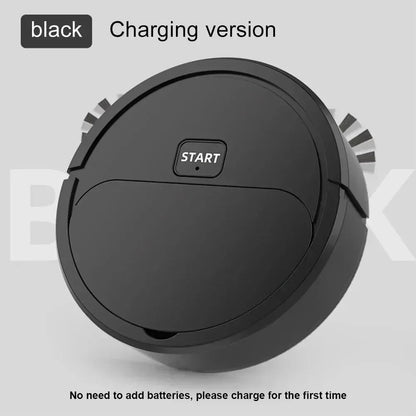 Portable Robotic Vacuum - 3-in-1 Mini Floor Cleaner | USB Rechargeable Wet Dry Mop Robot - ZOOMNSTORE