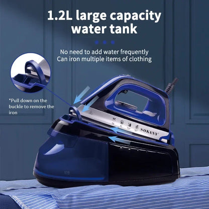 Portable Steam Iron | Compact 360 Degree Dry Steam Iron with Anti-Drip & Anti-Calc - ZOOMNSTORE
