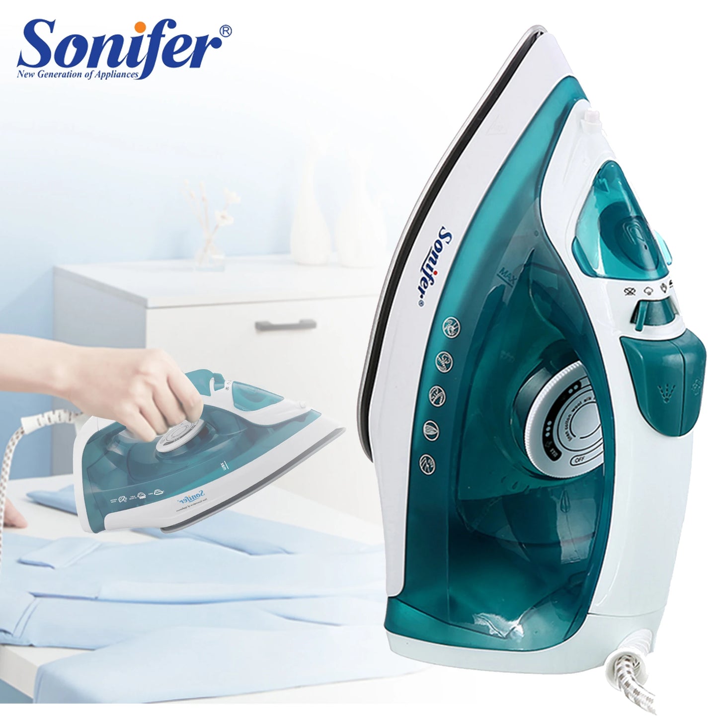 Portable Steam Iron - Mini Garment Steamer With Adjustable Temperature & Ceramic Soleplate - ZOOMNSTORE