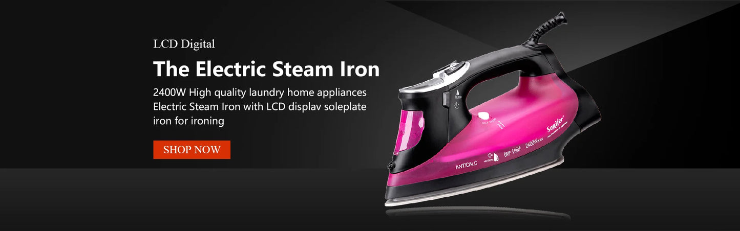 Portable Steam Iron - Mini Garment Steamer With Adjustable Temperature & Ceramic Soleplate - ZOOMNSTORE