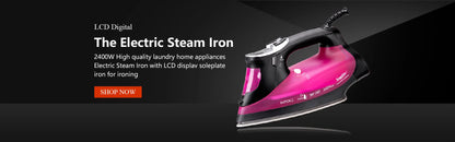 Portable Steam Iron - Mini Garment Steamer With Adjustable Temperature & Ceramic Soleplate - ZOOMNSTORE