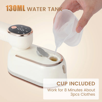 Portable Steam Iron - Mini Handheld Travel Iron with Four Temperature Control - ZOOMNSTORE