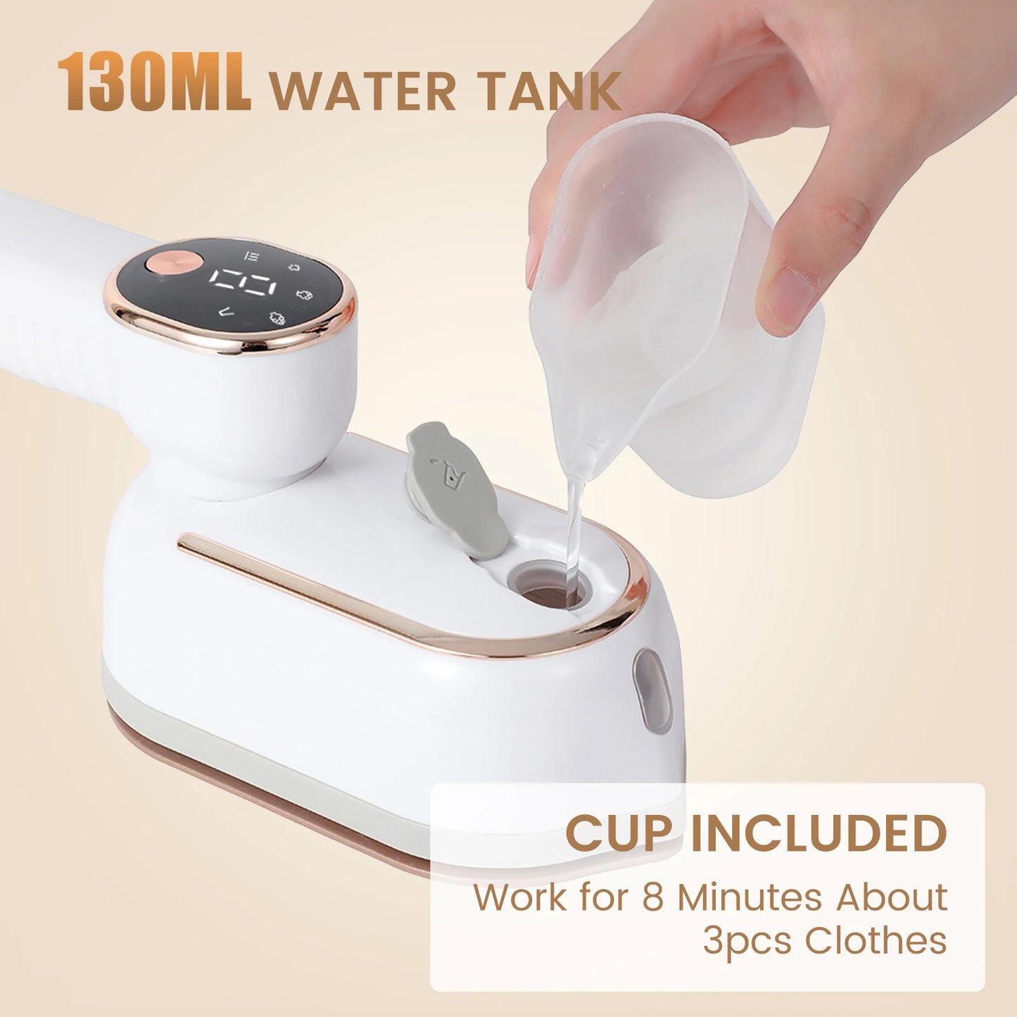 Portable Steam Iron - Mini Handheld Travel Iron with Four Temperature Control - ZOOMNSTORE