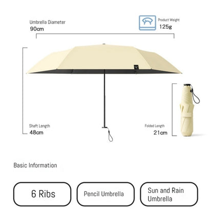 125g Japanese style portable brazing sun protection, UV protection, weather resistance, manual umbrella - ZOOMNSTORE