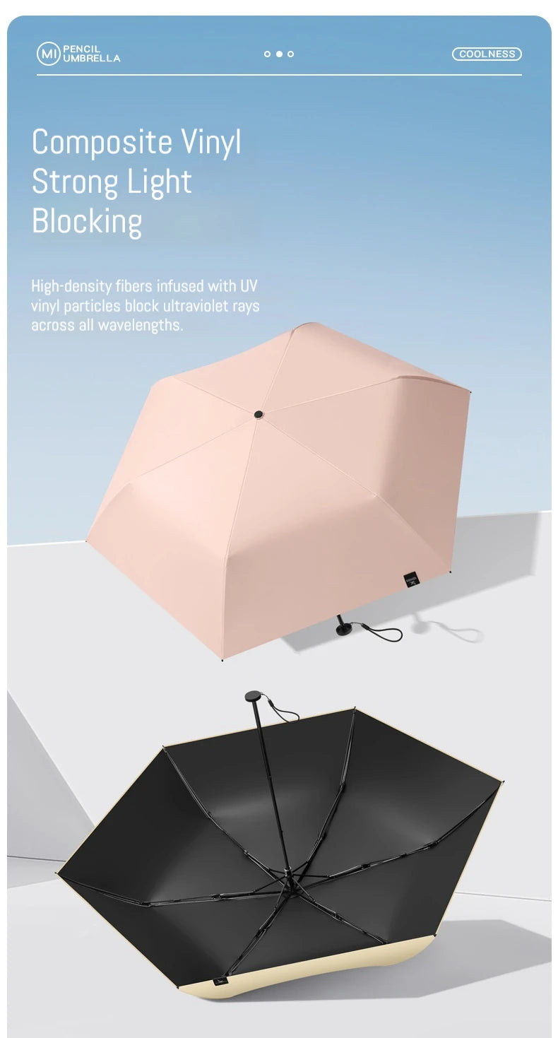 125g Japanese style portable brazing sun protection, UV protection, weather resistance, manual umbrella - ZOOMNSTORE