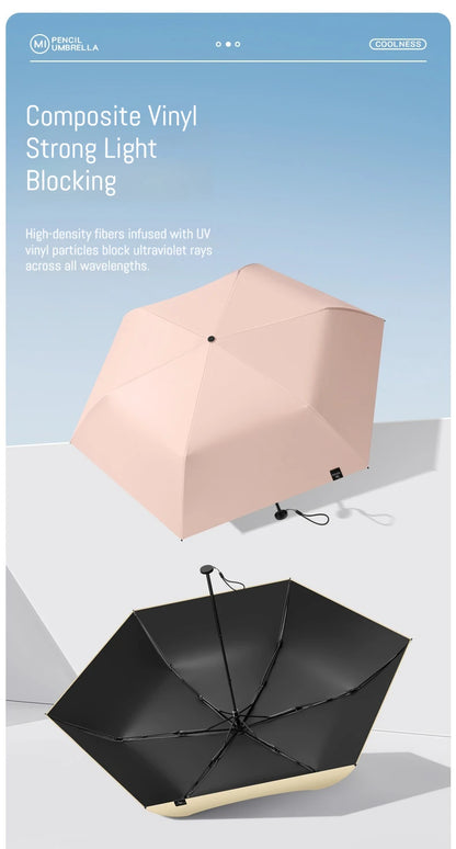 125g Japanese style portable brazing sun protection, UV protection, weather resistance, manual umbrella - ZOOMNSTORE