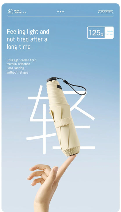 125g Japanese style portable brazing sun protection, UV protection, weather resistance, manual umbrella - ZOOMNSTORE