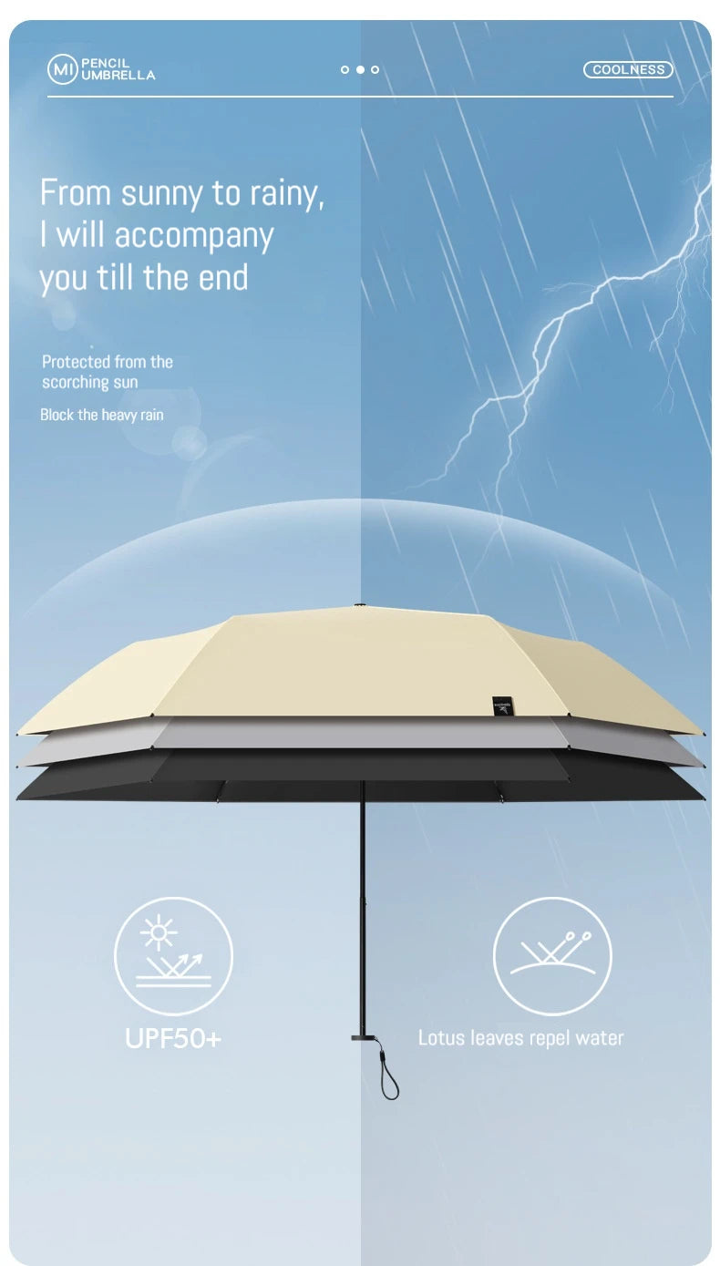 125g Japanese style portable brazing sun protection, UV protection, weather resistance, manual umbrella - ZOOMNSTORE