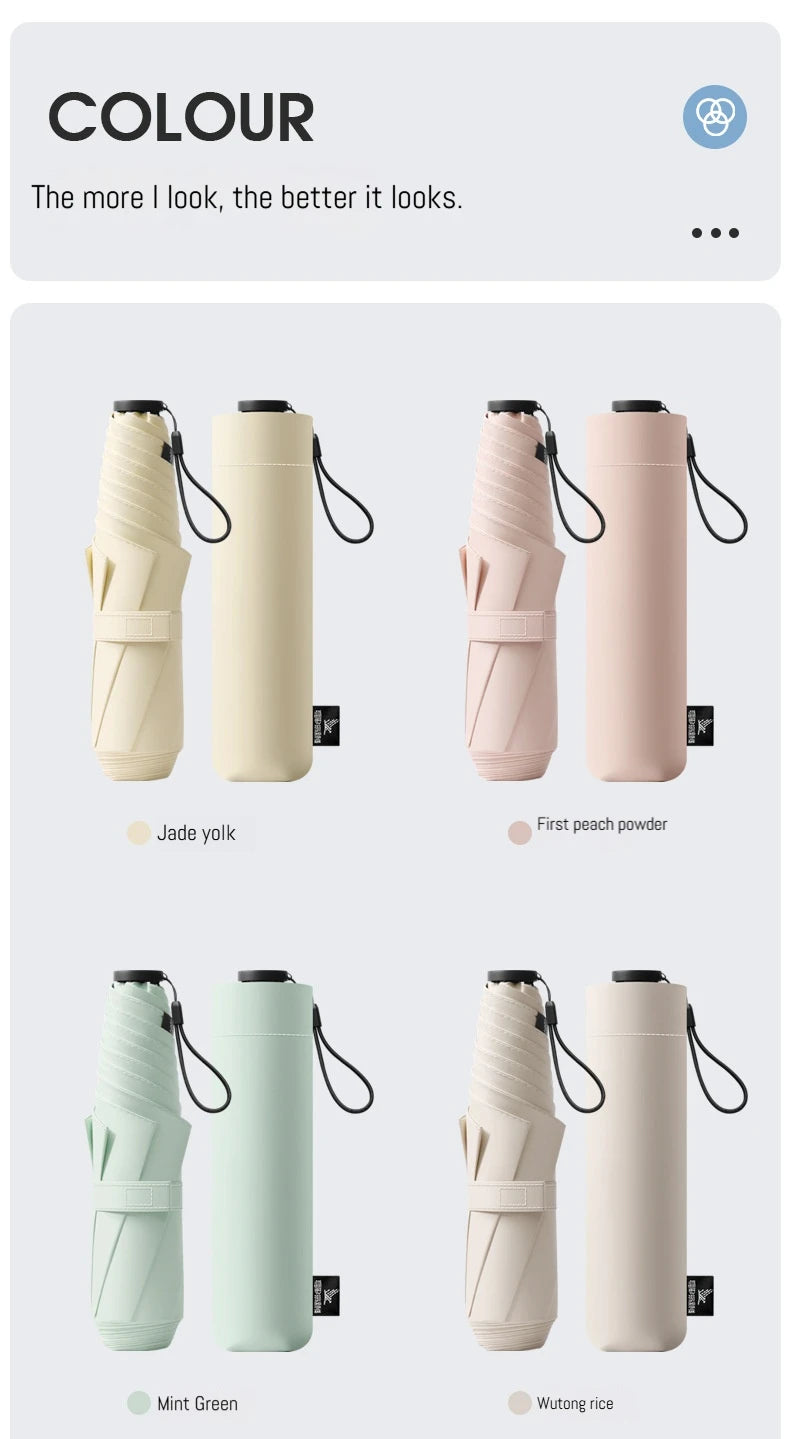 125g Japanese style portable brazing sun protection, UV protection, weather resistance, manual umbrella - ZOOMNSTORE