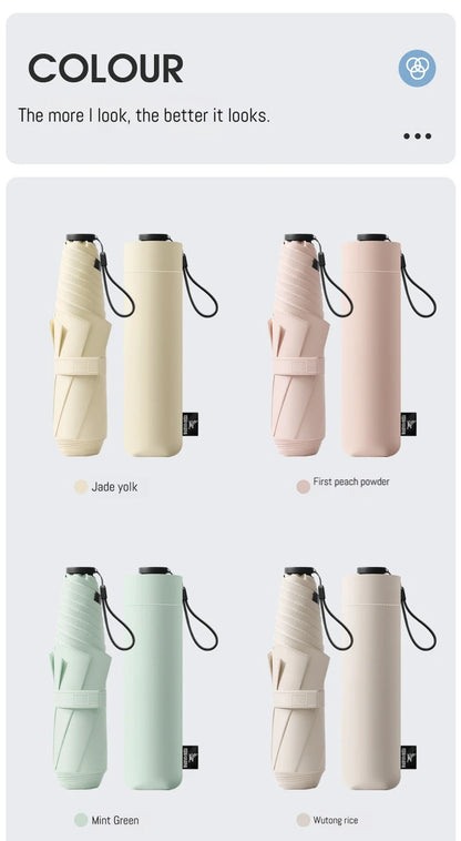 125g Japanese style portable brazing sun protection, UV protection, weather resistance, manual umbrella - ZOOMNSTORE