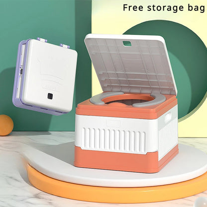 Portable Toddler Potty - Car Mounted Folding Travel Toilet with Carrying Bag for Easy Clean - ZOOMNSTORE