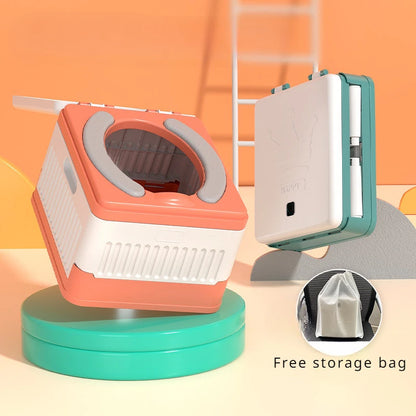 Portable Toddler Potty - Car Mounted Folding Travel Toilet with Carrying Bag for Easy Clean - ZOOMNSTORE