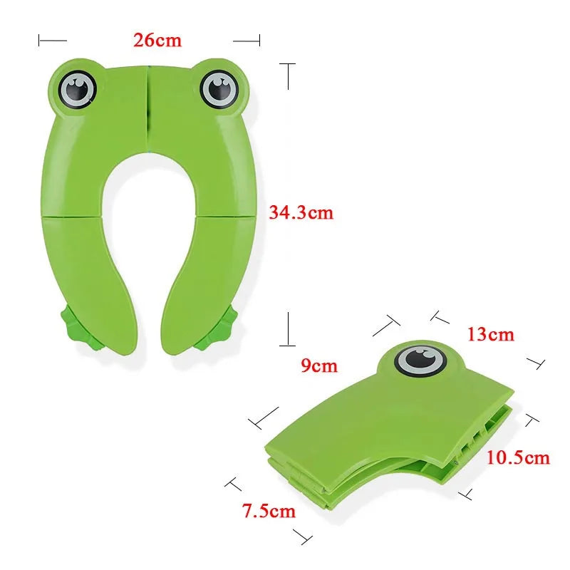 Portable Travel Potty Seat - Folding Kids Toilet Training Pad With Non Slip Cover - ZOOMNSTORE