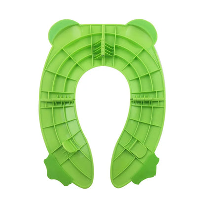 Portable Travel Potty Seat - Folding Kids Toilet Training Pad With Non Slip Cover - ZOOMNSTORE