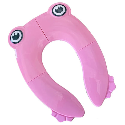 Portable Travel Potty Seat - Folding Kids Toilet Training Pad With Non Slip Cover - ZOOMNSTORE
