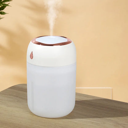 Portable USB Humidifier Mini Air Diffuser - 330ml Mist Purifier with LED Fog Light - ZOOMNSTORE