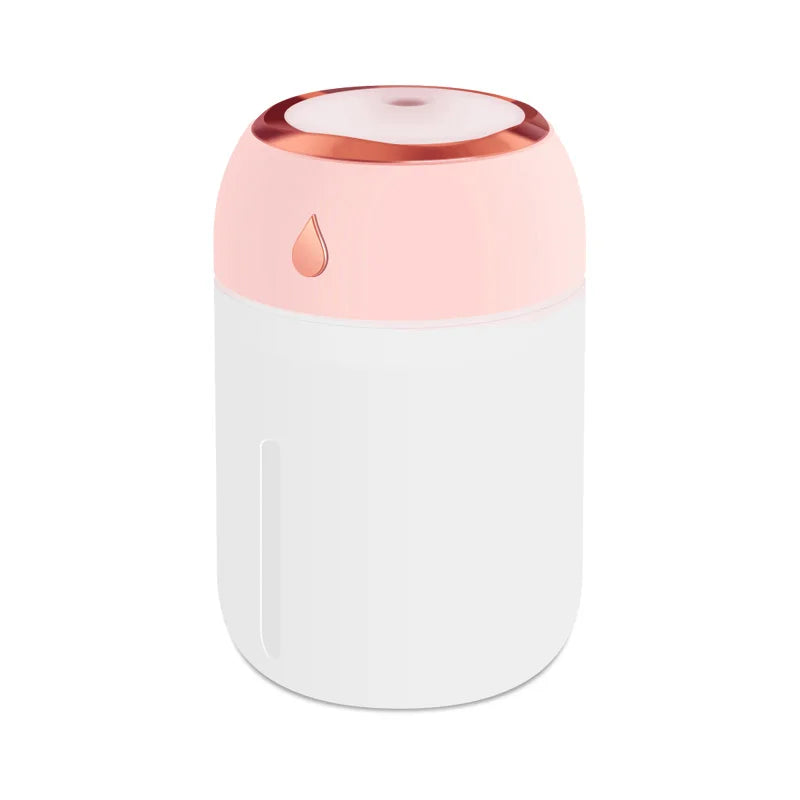 Portable USB Humidifier Mini Air Diffuser - 330ml Mist Purifier with LED Fog Light - ZOOMNSTORE