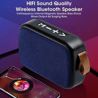 Portable Wireless Speaker - Bluetooth Mini Subwoofer Outdoor Fabric Covered Speaker - ZOOMNSTORE