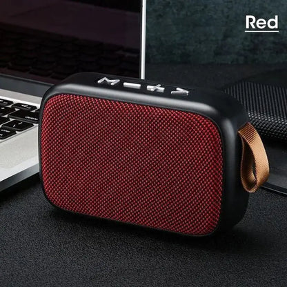Portable Wireless Speaker - Bluetooth Mini Subwoofer Outdoor Fabric Covered Speaker - ZOOMNSTORE